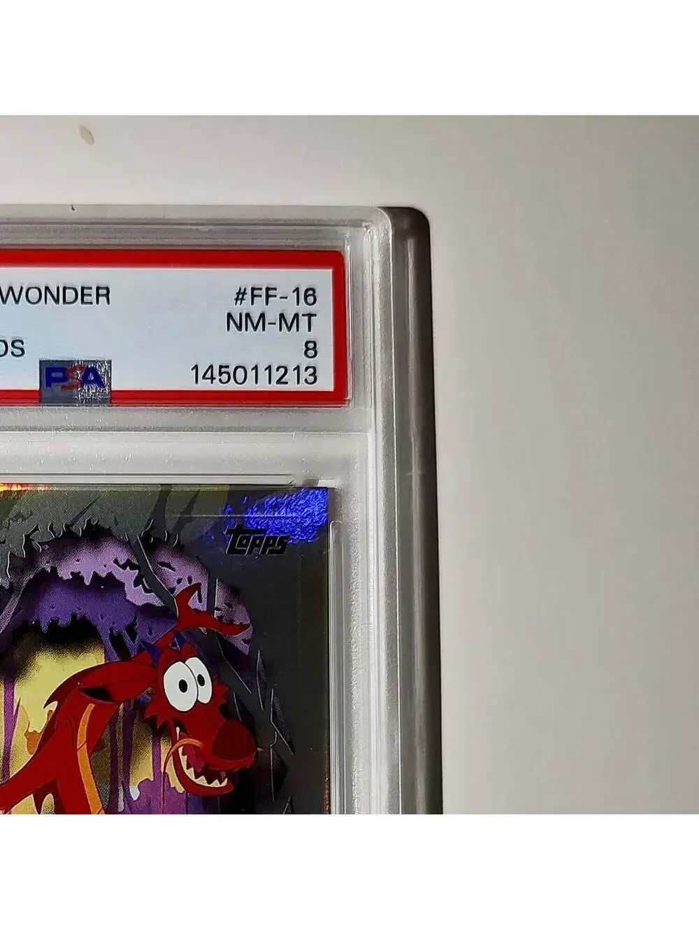 Mushu 2025 Topps Disney #FF-16 Furry Friends Card Mulan PSA 8